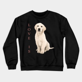 Labrador Retriever Women Men White Lab Dog Mom Crewneck Sweatshirt